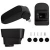 vidaXL Auto roku balsts Melns 11x35x(32-49) cm ABS