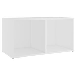vidaXL TV plaukts, 72x35x36,5 cm, balts, inženierijas koks