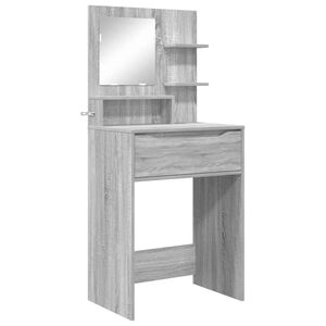 vidaXL Guļamistabas ģērb&scaron;anās galdiņi Pelēks Sonoma 80 x 39,6 x 135 cm