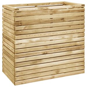 vidaXL augstā puķu kaste, 100x50x100 cm, impregnēts priedes koks