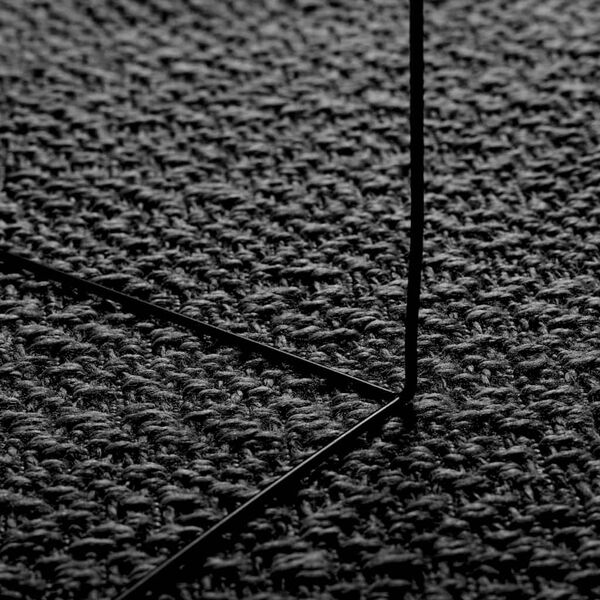 vidaXL paklājs ZIZUR antracīts džutas stils lietojams telpās ārā