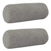 vidaXL Spilvenu pārvalks 2 pcs HEERLEN Gai&scaron;i pelēka &Oslash; 15 x 40 cm