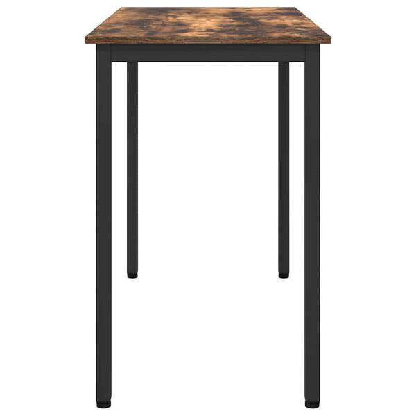 vidaXL galds Dūmaka ozols 100 x 50 x 76,5 cm Inženieru koks un tērauds