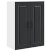 vidaXL Sienas skapis PORTO Melna 60 x 31 x 80 cm Inženierijas koks