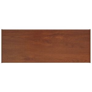 vidaXL Logu palodze Brūna koks 100 x 35 x 4,5 cm PVC