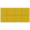 vidaXL Sienas galvgals 12 pcs Dzeltena 60 x 30 cm Samts