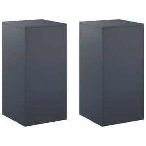 vidaXL Augu statīvs 2 pcs Antracīta 40 x 40 x 80 cm Cinkota tērauda