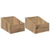 vidaXL LP ierakstu kaste 2 gab. Artisan Ozols 23 x 33 x 16 cm