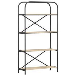 vidaXL Grāmatu plaukts 4 līmeņi 80 x 30 x 146 cm Inženierijas koks