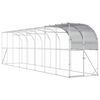 vidaXL Vistu būris pie sienas Sudraba 800 x 150 x 215 cm