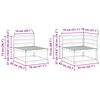 vidaXL Āra dīvānu komplekts 6 pcs Dabiska Cietā akācijas koks