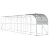 vidaXL Vistu būris pie sienas Sudraba 1000 x 100 x 215 cm