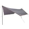 vidaXL kempinga tents, pelēka un oranža, 430x380x210 cm, ūdensizturīga
