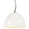 vidaXL griestu lampa, industriāls dizains, balta, 25 W, 31 cm, E27