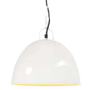 vidaXL griestu lampa, industriāls dizains, balta, 25 W, 31 cm, E27