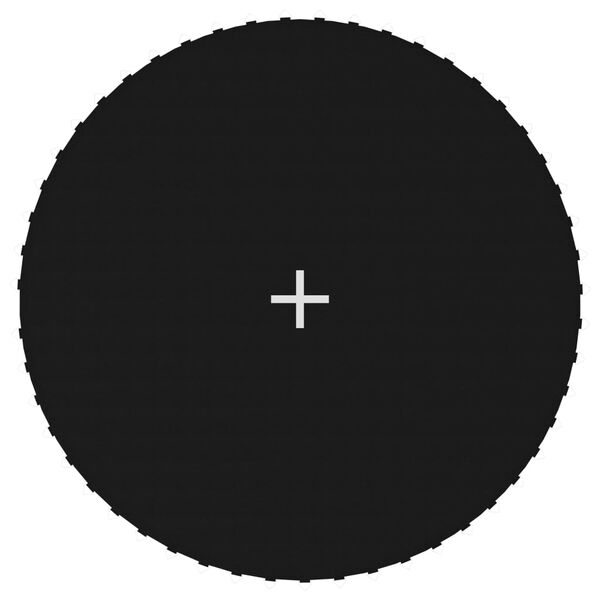 vidaXL batuta lēkājamā virsma, melns audums, 3,05 m, apaļam batutam