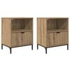 vidaXL Nakts skapītis 2 pcs amatnieku ozola 49 x 36 x 61 cm
