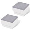 vidaXL zemē iebūvējamas LED lampas, 2 gab., 100x100x68 mm