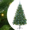 vidaXL Ziemassvētku eglīte su 300 LED ar statīvu Zaļa 180 cm PE