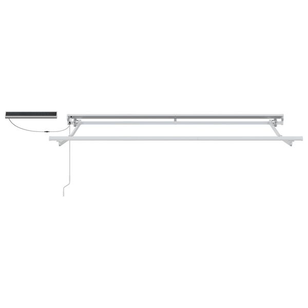 vidaXL Elektriska atvelkamā nojume Dzeltena un balta 3,5 x 2 m