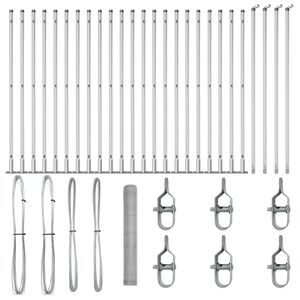 vidaXL Žoga āķis Sudraba