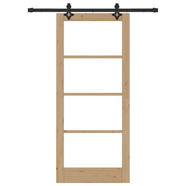 vidaXL Slīdo&scaron;ās durvis Dabiska 86 x 198,5 cm