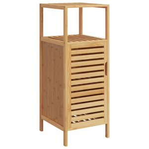 vidaXL vannasistabas skapis ar plauktu, 36x33x87 cm, bambuss