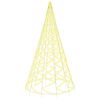 vidaXL Ziemassvētku egle karoga mastam, 3000 silti baltas LED, 800 cm