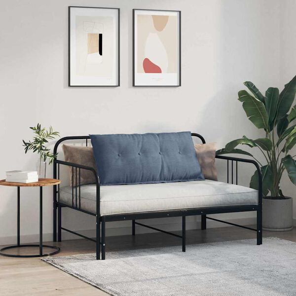 vidaXL Atpakaļ spilvens Zila 100 x 50 cm Korduroja audums