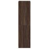 vidaXL augstais skapis ar stikla durvīm, brūna ozola, 35x37x142 cm