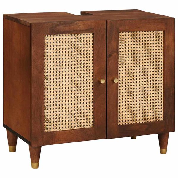 vidaXL Izlietnes skapītis Brūna 62 x 33 x 58 cm Inženierijas koks