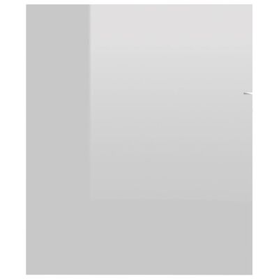 vidaXL izlietnes skapītis, spīdīgi balts, 60x38,5x46 cm, skaidu plātne