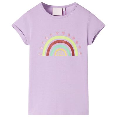 Bērnu T-krekls, ceriņu krāsā, 92