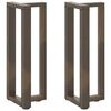 vidaXL konsoles galda kājas, T-veida, 2 gab., melnas, 25x28x(72-73) cm, tērauds