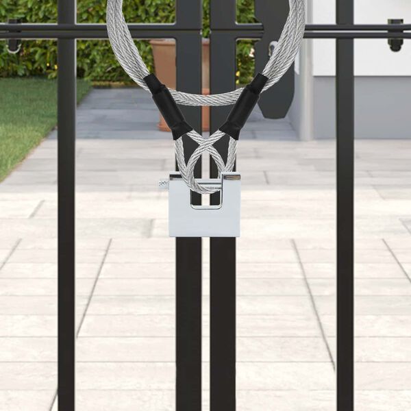 vidaXL Piekarāmā slēdzene 6 pcs Sudraba 5 x 1,9 x 4,5 cm Dzelzs