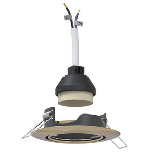 vidaXL Spotlights ar prožektoriem 6 pcs Misiņš 9 x 9 cm Metāla