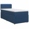 vidaXL Kontinentālā gulta ar matraci Zila 80 x 200 cm Audums