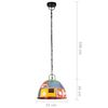 vidaXL griestu lampa, industriāla, daudzkrāsaina, 25 W, 31 cm, E27