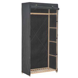 vidaXL skapis, 79x40x170 cm, pelēks audums