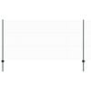 vidaXL Se&scaron;stūra žogs ar stabu 100 x 1,2 m PVC pārklāts tērauds Zaļa