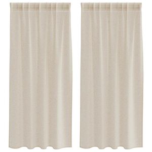 vidaXL Voile aizkaris 2 gab. Smil&scaron;u 140 x 175 cm Poliesters