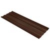 vidaXL Jumta panelis 12 gab. Brūna 129 x 45 cm Cinkots tērauds