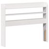 vidaXL gultas rāmis ar galvgali, balts, 90x190 cm, priedes masīvkoks