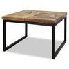 vidaXL kafijas galdiņ&scaron;, 60x60x40 cm, tīkkoks, sveķu materiāls