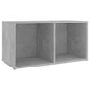 vidaXL TV plaukts, 72x35x36,5 cm, betona pelēks, inženierijas koks