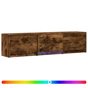 vidaXL TV skapis ar LED 165 x 34 x 40 cm Kūpināts Ozols