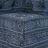 vidaXL Modulārais stūra dīvāns Indigo druka 70 x 70 x 56 cm audums