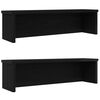 vidaXL virtuves plaukti sakraujami 2 gab melni 60x15x16 cm