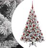 vidaXL Mākslīgā Ziemassvētku eglīte ar rotājumiem 120 cm 150 LED