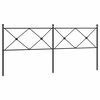 vidaXL rezerves galvgalis, metāls, melns, 200 cm